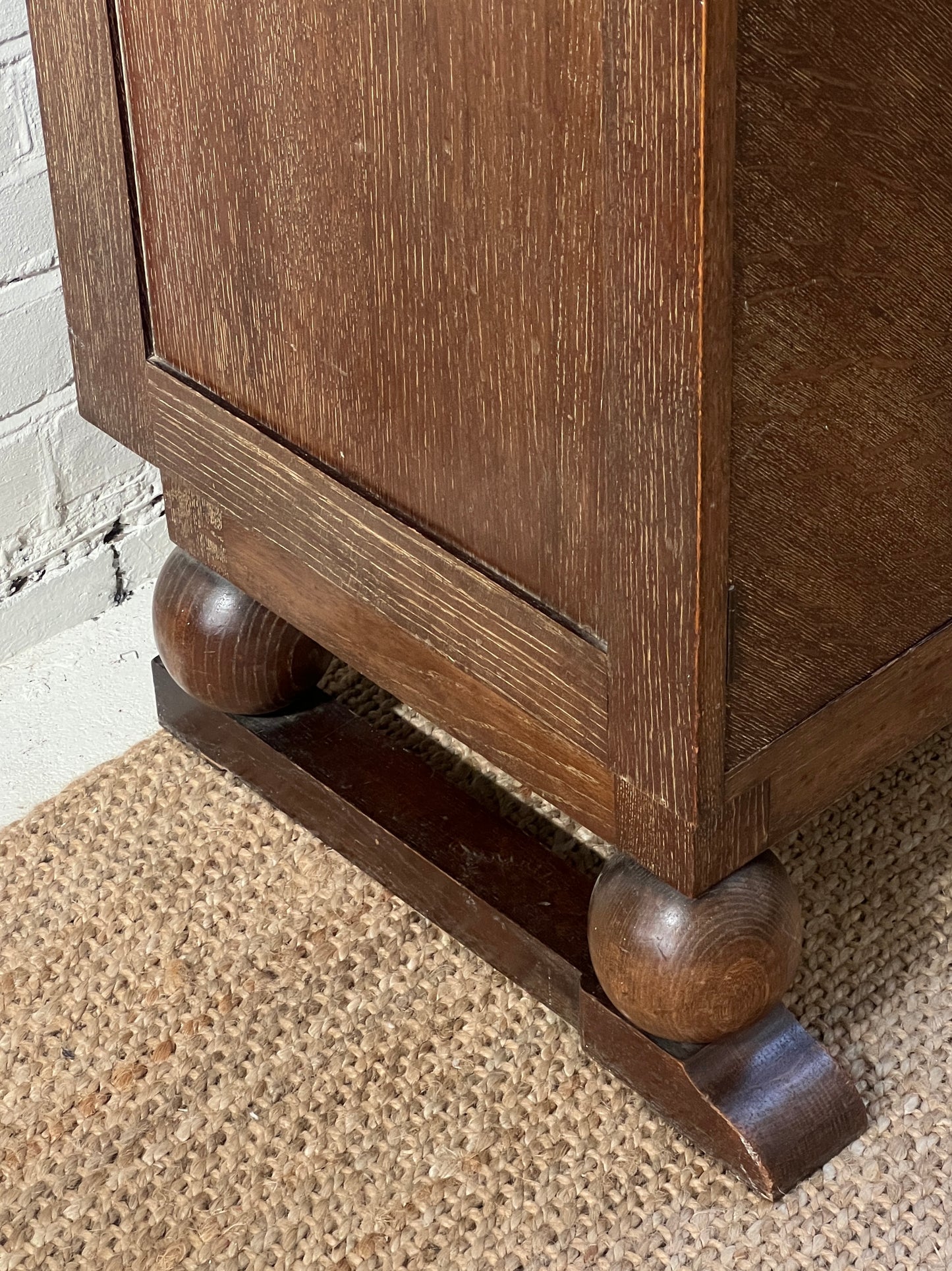 LARGE ART DECO SIDEBOARD WITH BALL FEET