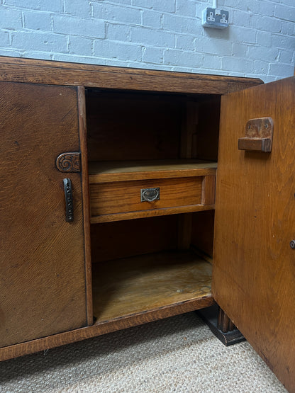 FLUTED LEG ART DECO SIDEBOARD