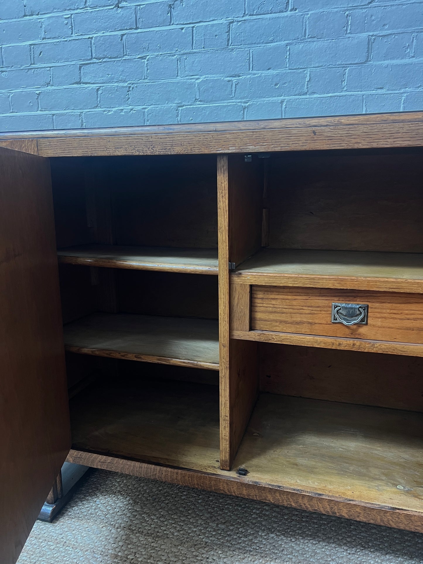 FLUTED LEG ART DECO SIDEBOARD