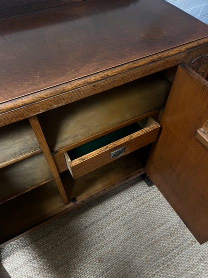 FLUTED LEG ART DECO SIDEBOARD