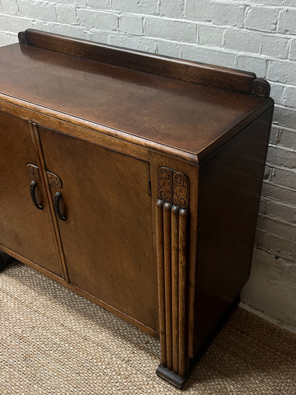 FLUTED LEG ART DECO SIDEBOARD