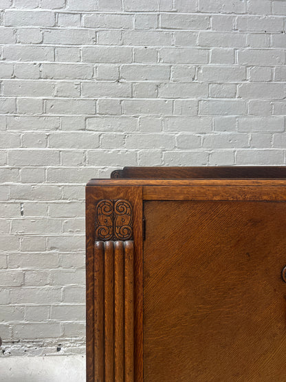 FLUTED LEG ART DECO SIDEBOARD