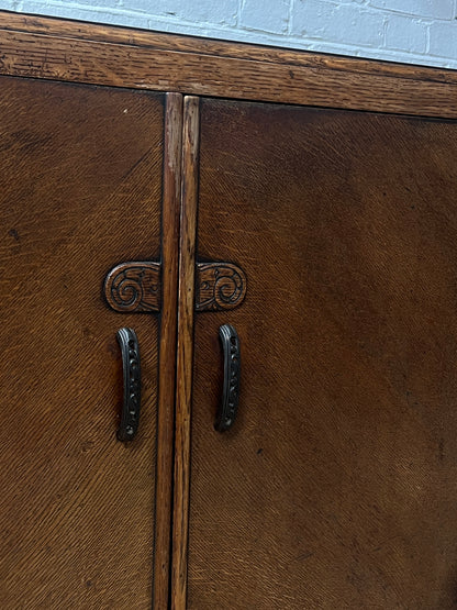 FLUTED LEG ART DECO SIDEBOARD