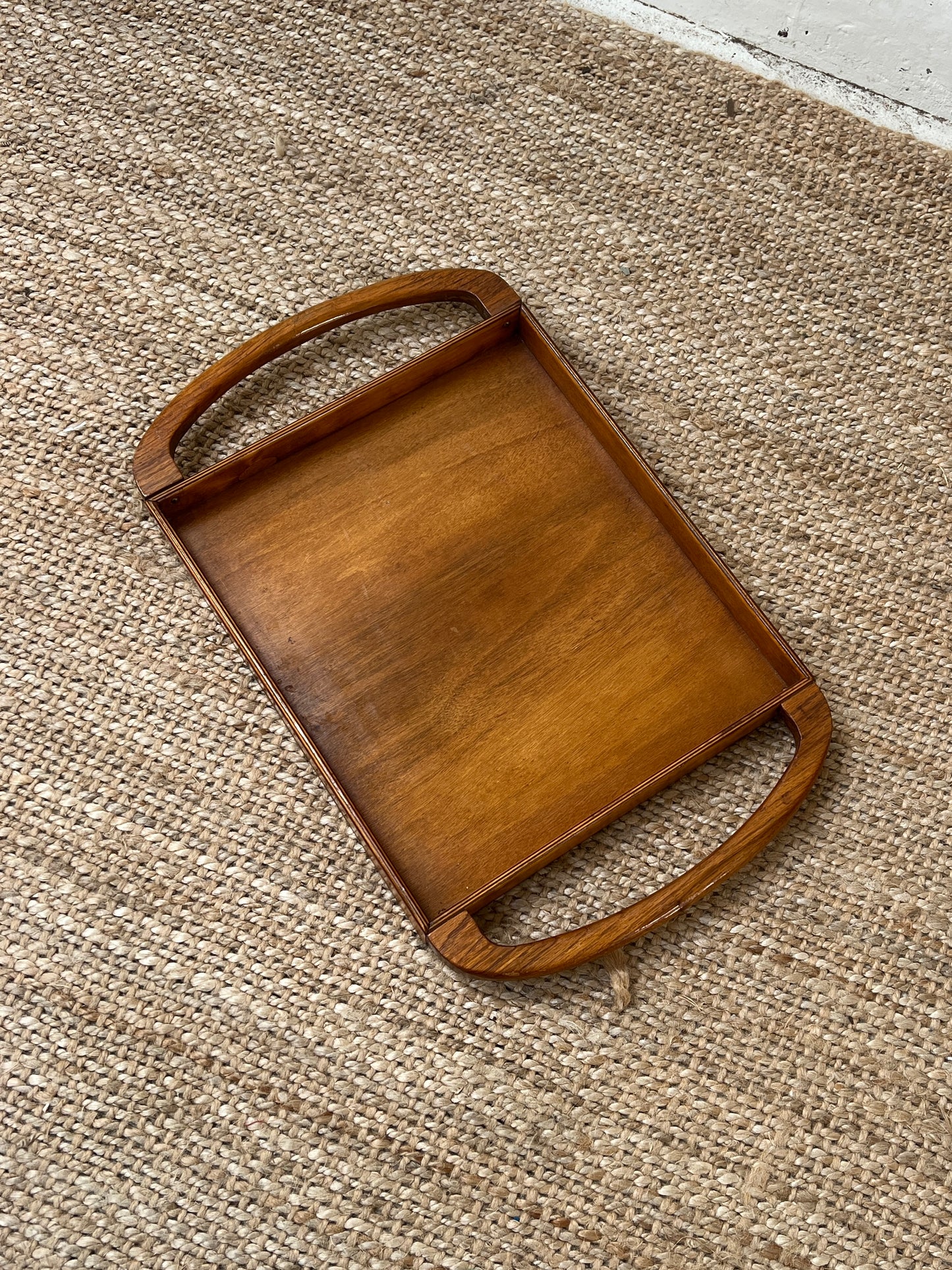 LARGE HANDLE WOODEN TRAY