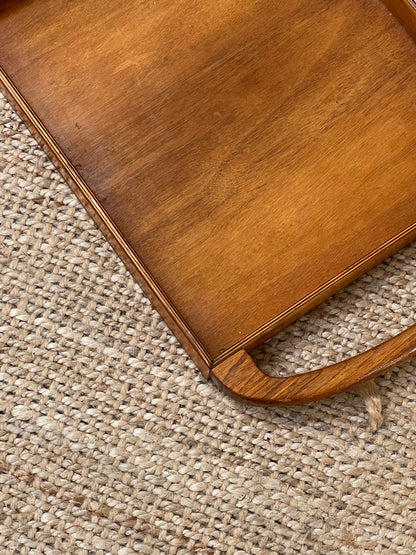 LARGE HANDLE WOODEN TRAY