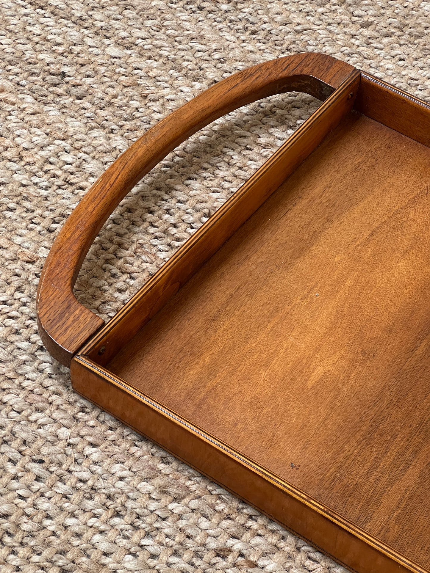 LARGE HANDLE WOODEN TRAY