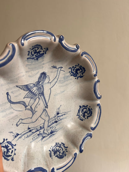 ITALIAN CHERUB WALL PLATE - CUPID