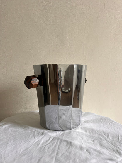CHROME ART DECO ICE BUCKET