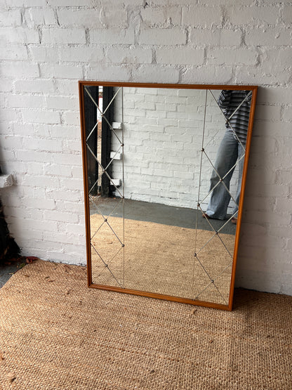 LARGE SWEDISH DIAMOND SECTIONAL MIRROR