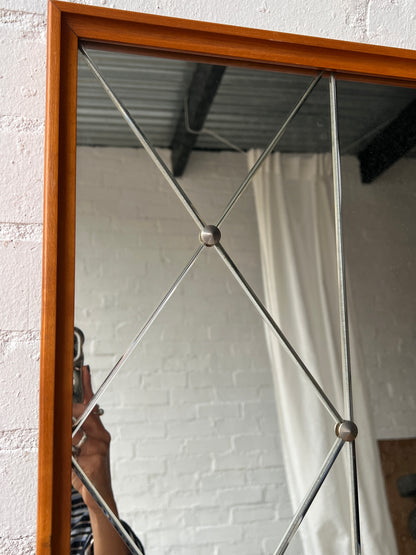 LARGE SWEDISH DIAMOND SECTIONAL MIRROR