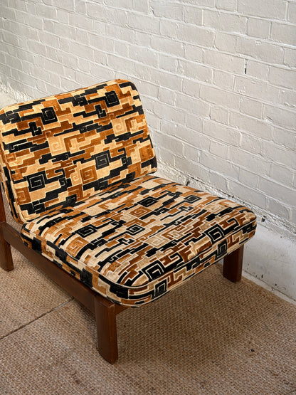 70S BRUTALIST GEOMETRIC CHAIRS -  SOLD INDIVDUALLY