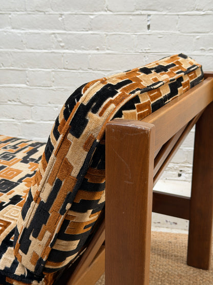 70S BRUTALIST GEOMETRIC CHAIRS -  SOLD INDIVDUALLY
