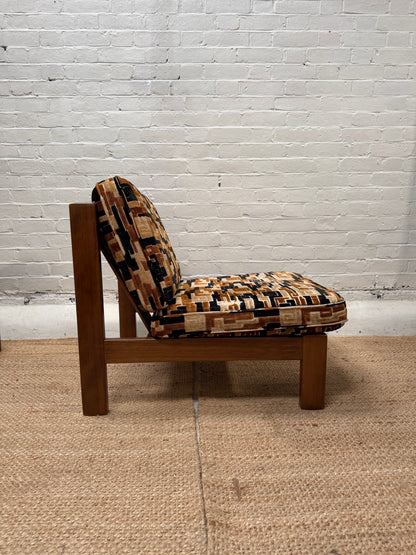 70S BRUTALIST GEOMETRIC CHAIRS -  SOLD INDIVDUALLY