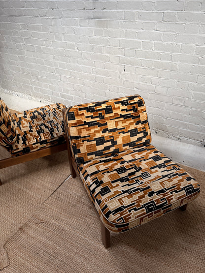 70S BRUTALIST GEOMETRIC CHAIRS -  SOLD INDIVDUALLY