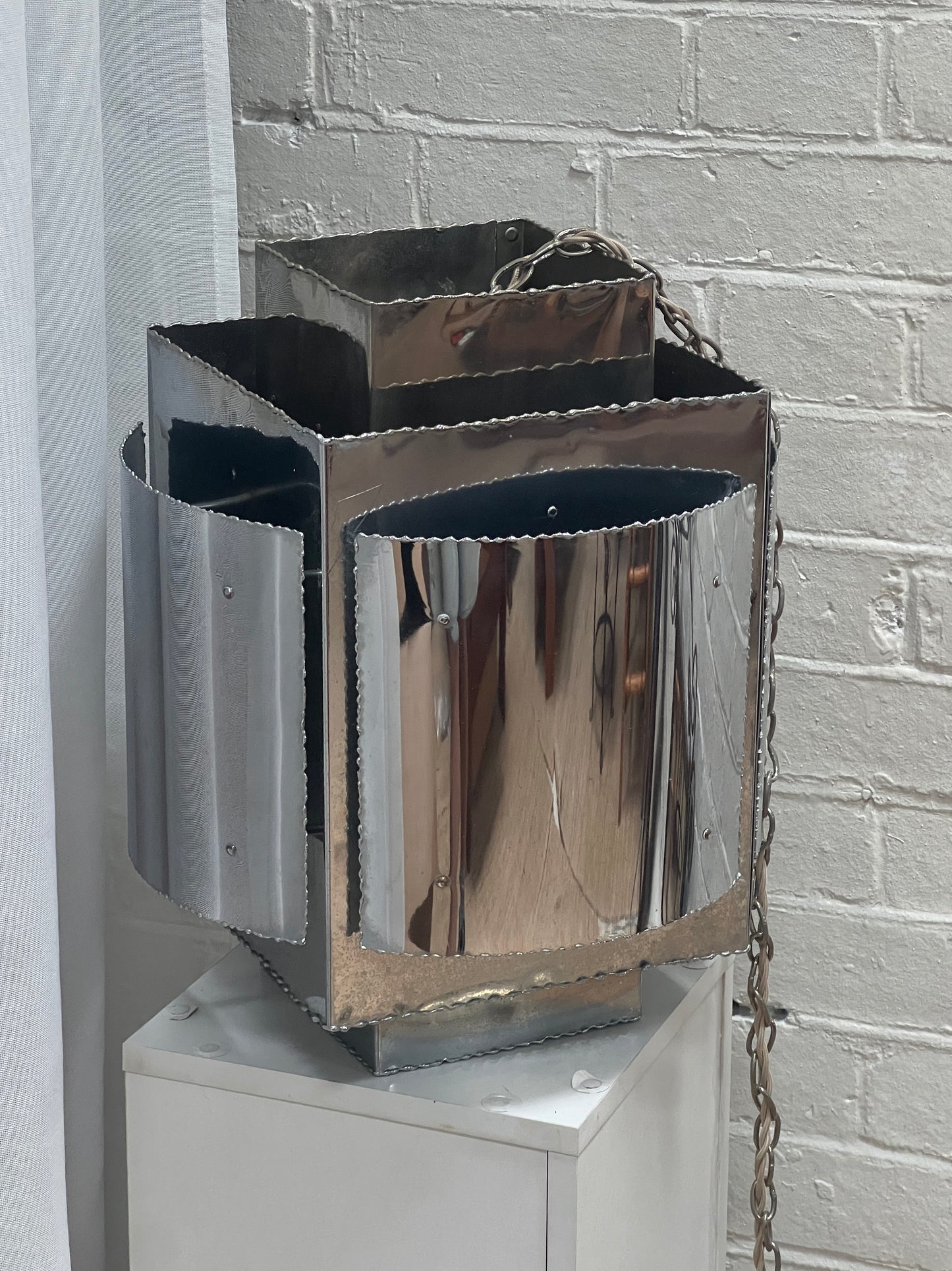 CHROME CEILING PENDANT