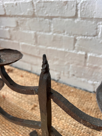 LARGE WROUGHT IRON CANDELABRAS