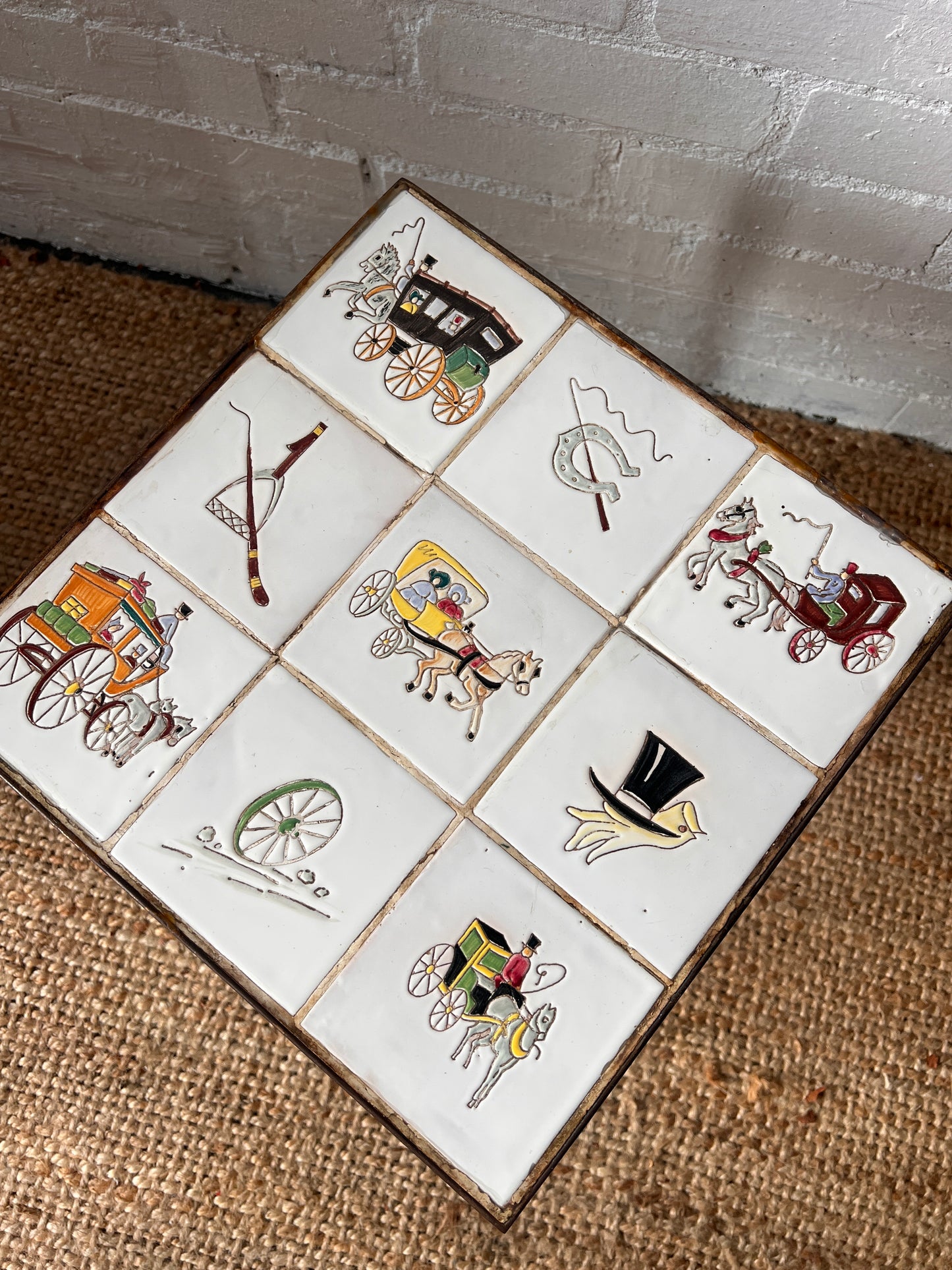 SMALL TILED TOP TABLE