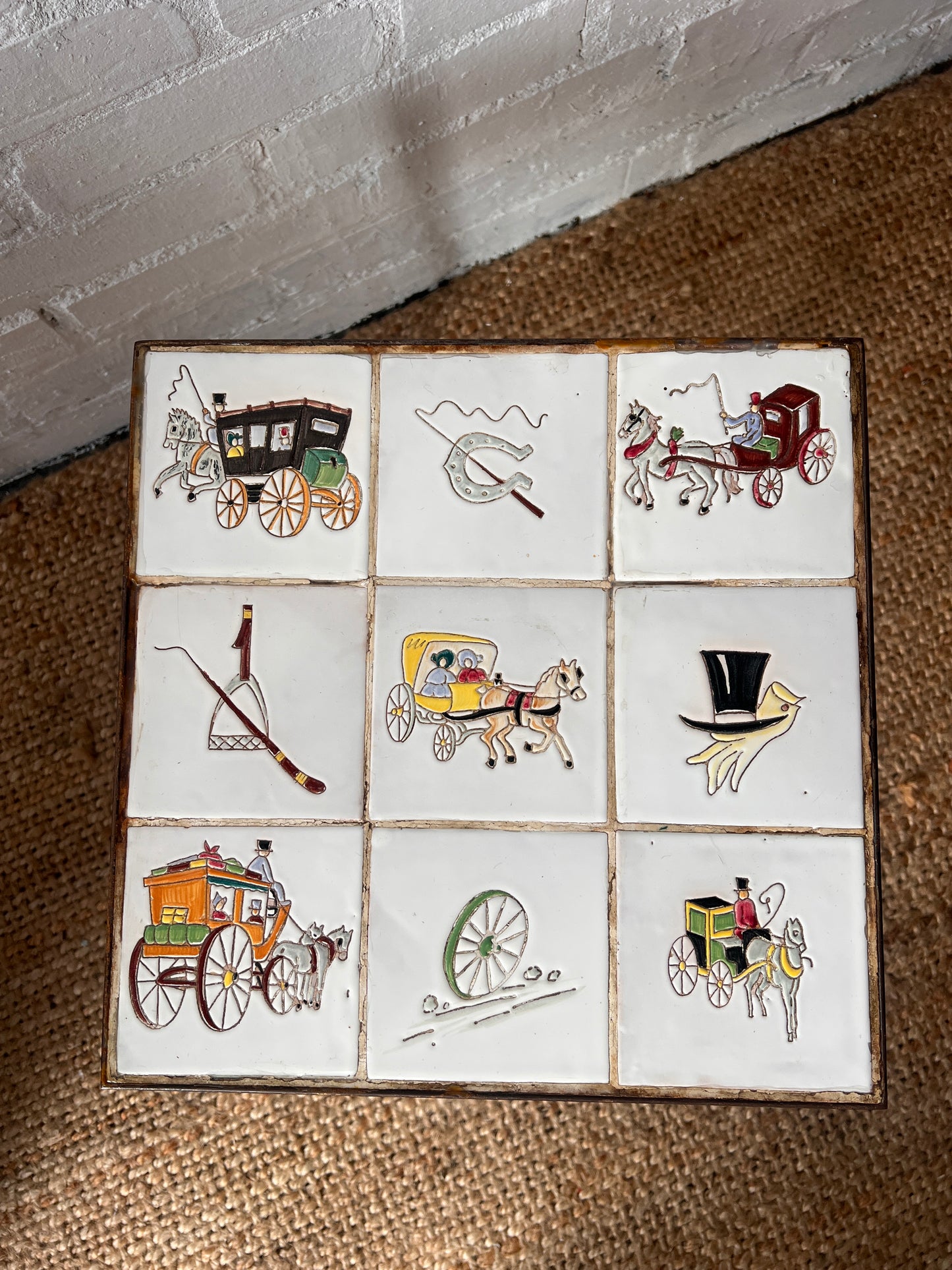 SMALL TILED TOP TABLE