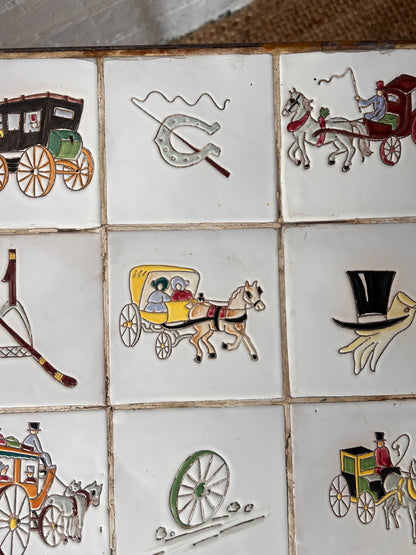 SMALL TILED TOP TABLE