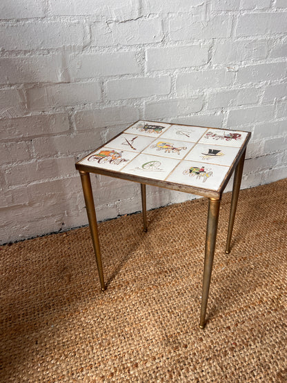 SMALL TILED TOP TABLE