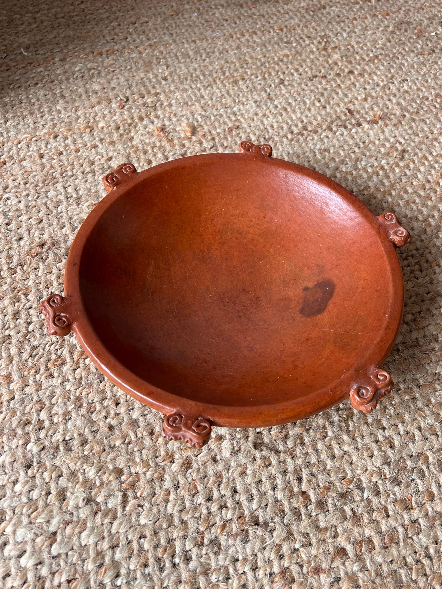 TERRACOTTA CLAY DECORATIVE BOWL