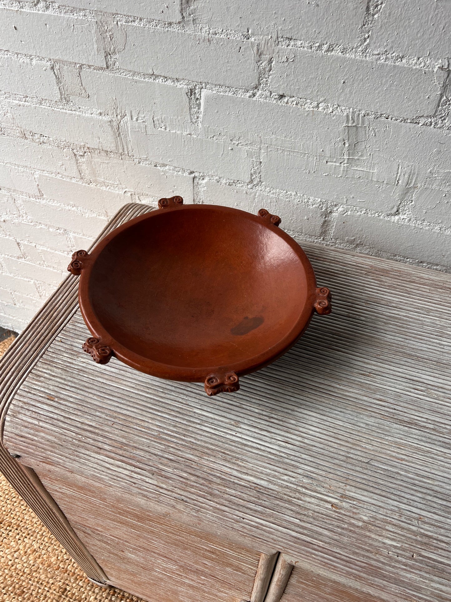 TERRACOTTA CLAY DECORATIVE BOWL
