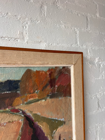 SMALL ABSTRACT OIL PAINTING