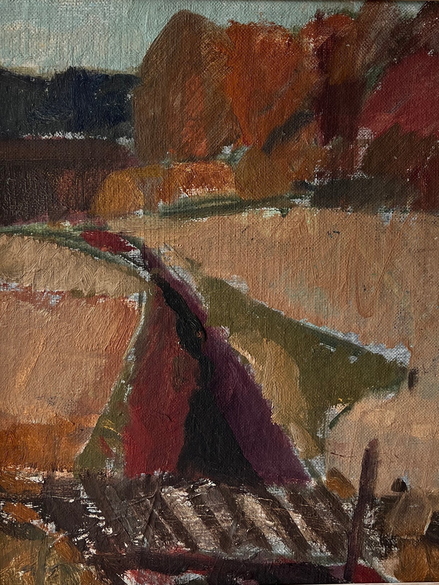 SMALL ABSTRACT OIL PAINTING