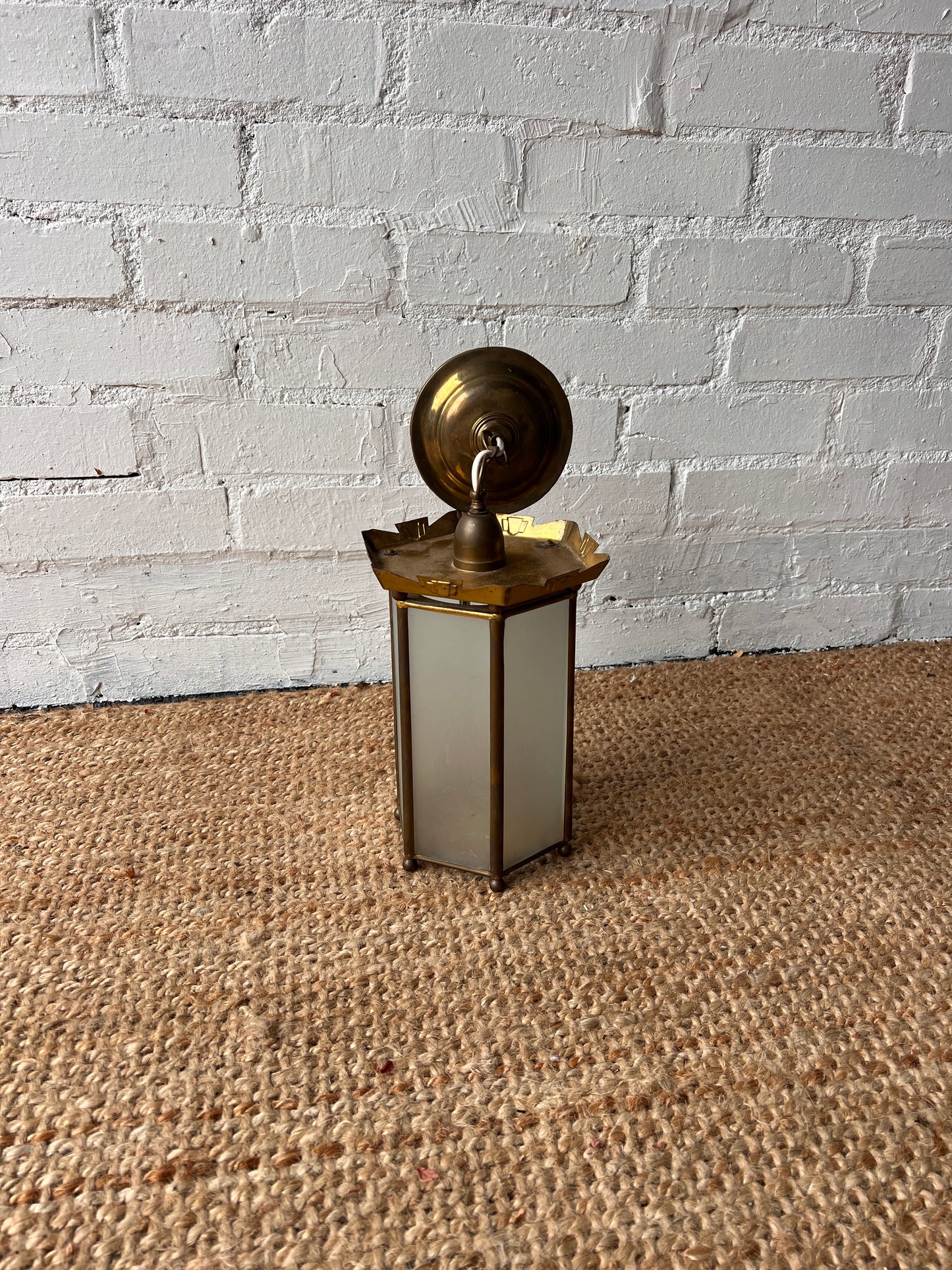 SMALL BRASS VINTAGE SWEDISH LANTERN