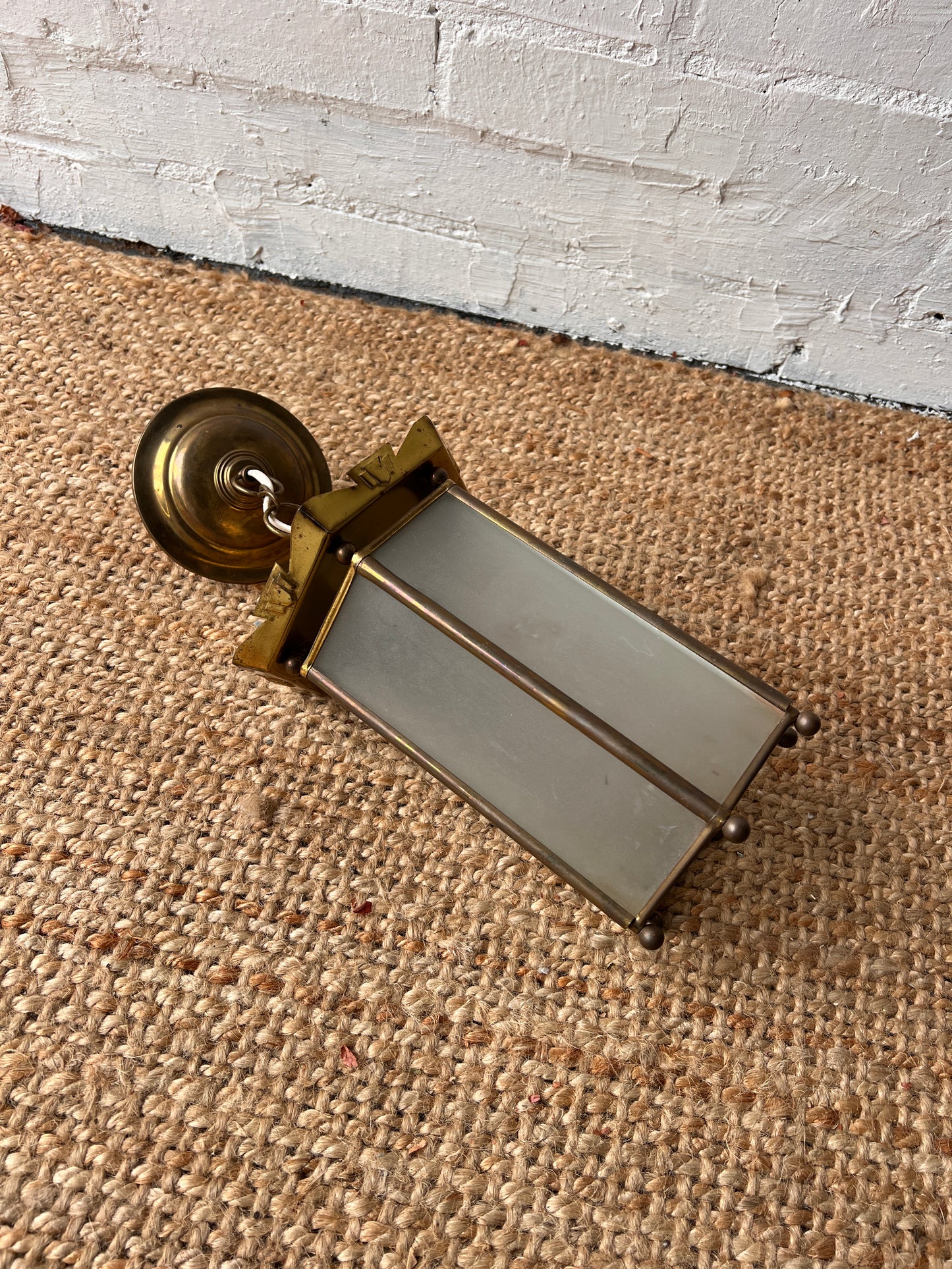 SMALL BRASS VINTAGE SWEDISH LANTERN