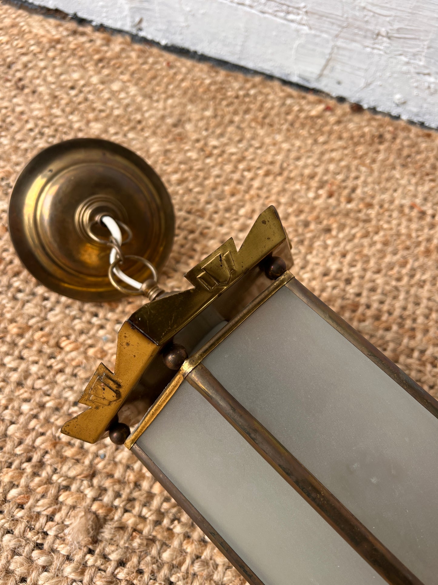 SMALL BRASS VINTAGE SWEDISH LANTERN