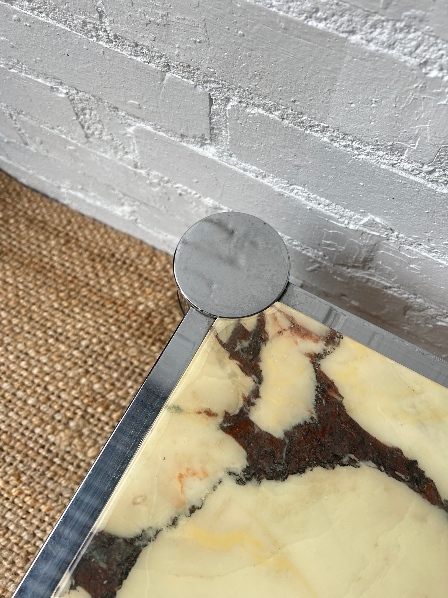 70S FRENCH MARBLE COFFEE TABLE