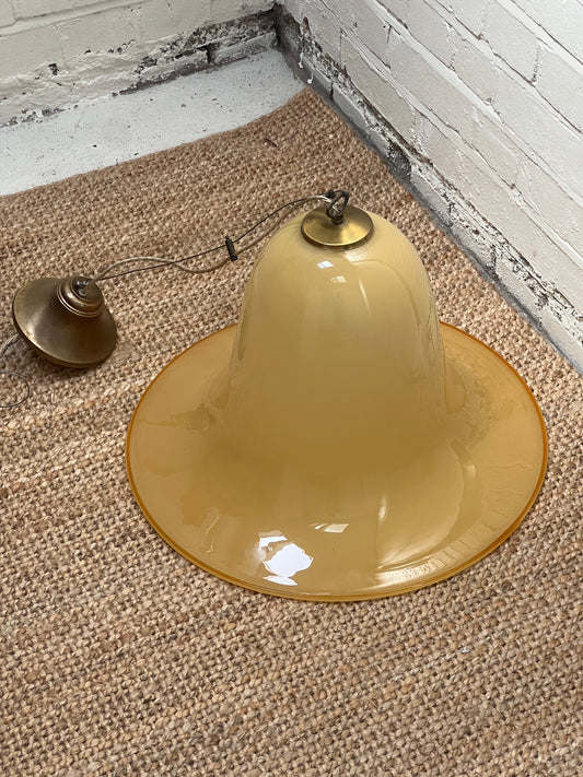 YELLOW MURANO CEILING PENDANT