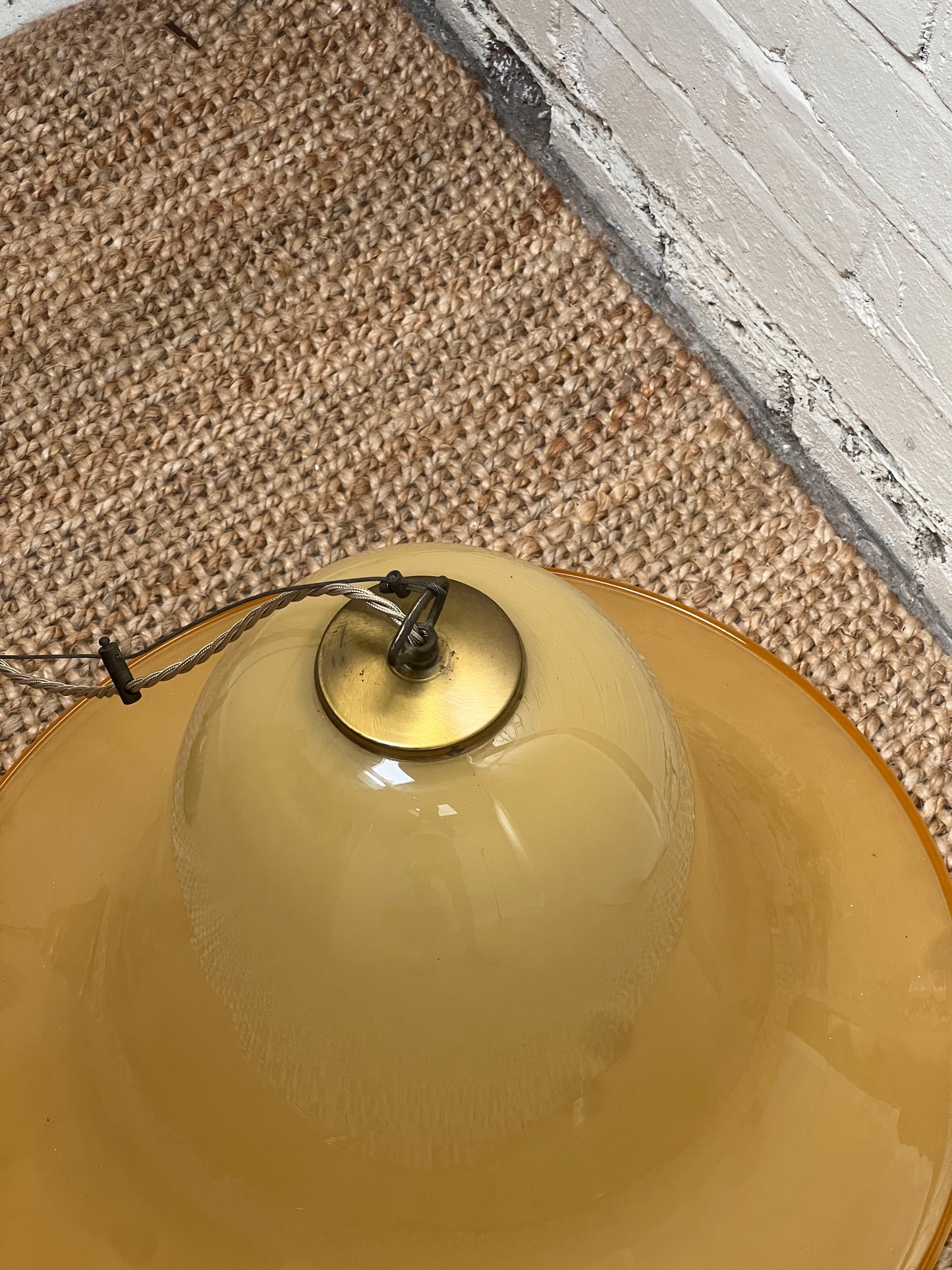 YELLOW MURANO CEILING PENDANT