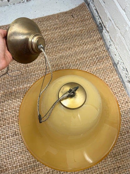 YELLOW MURANO CEILING PENDANT