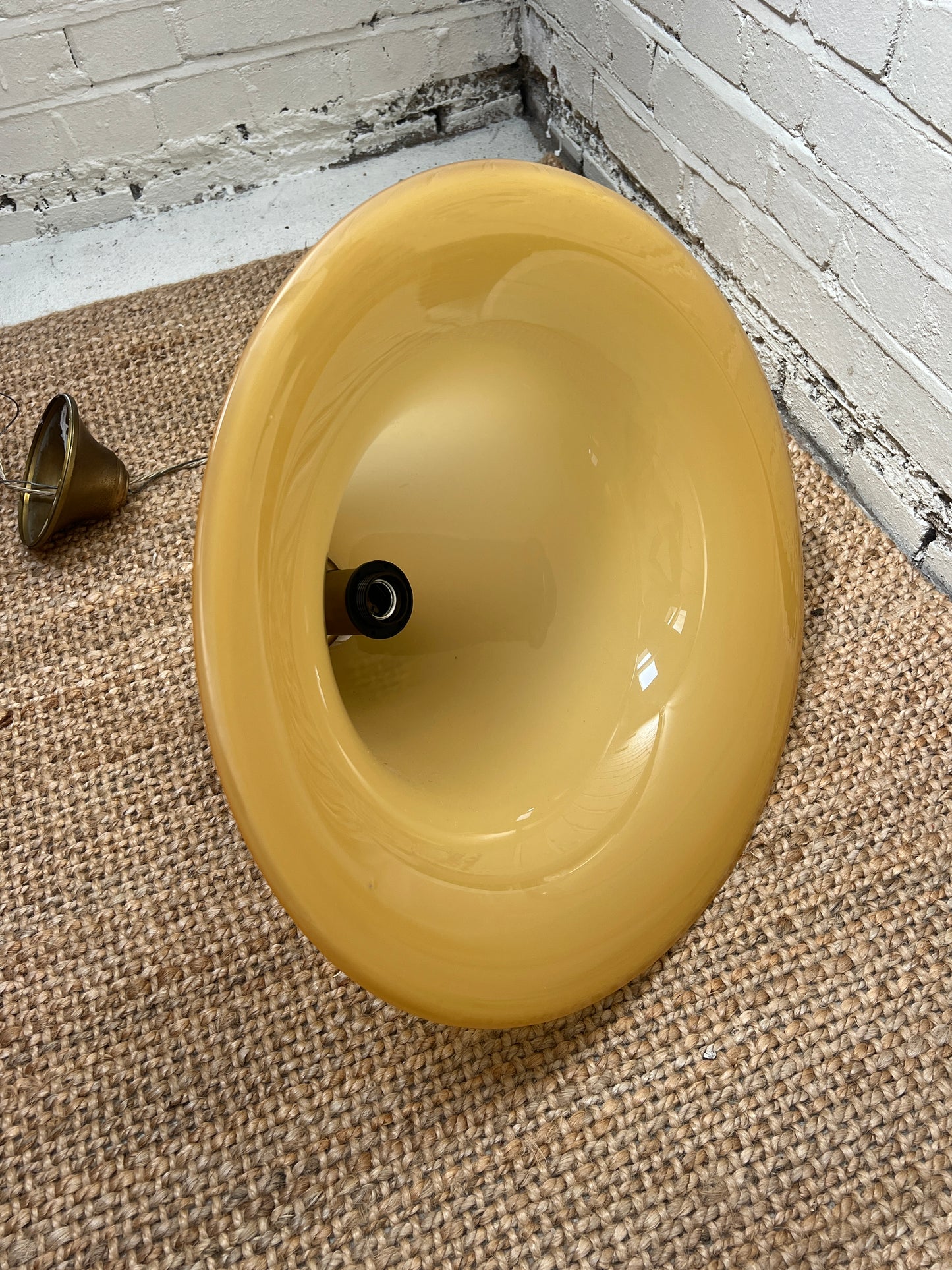 YELLOW MURANO CEILING PENDANT