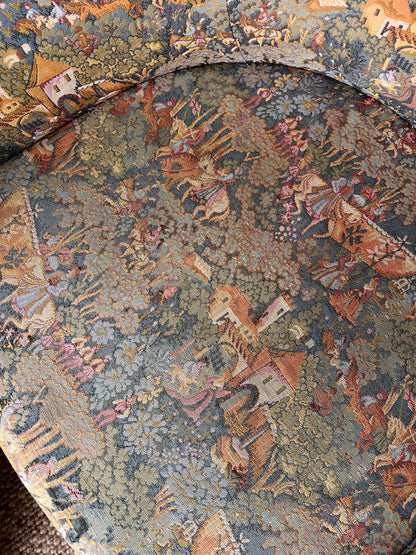 FRENCH FAIRYTALE BARREL BACK ARMCHAIRS