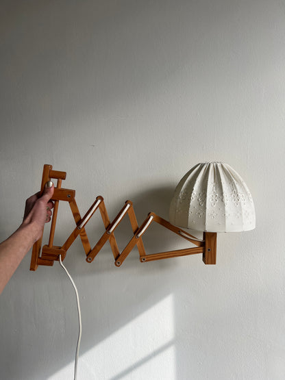 DANISH SCISSOR LAMP WITH SHADE