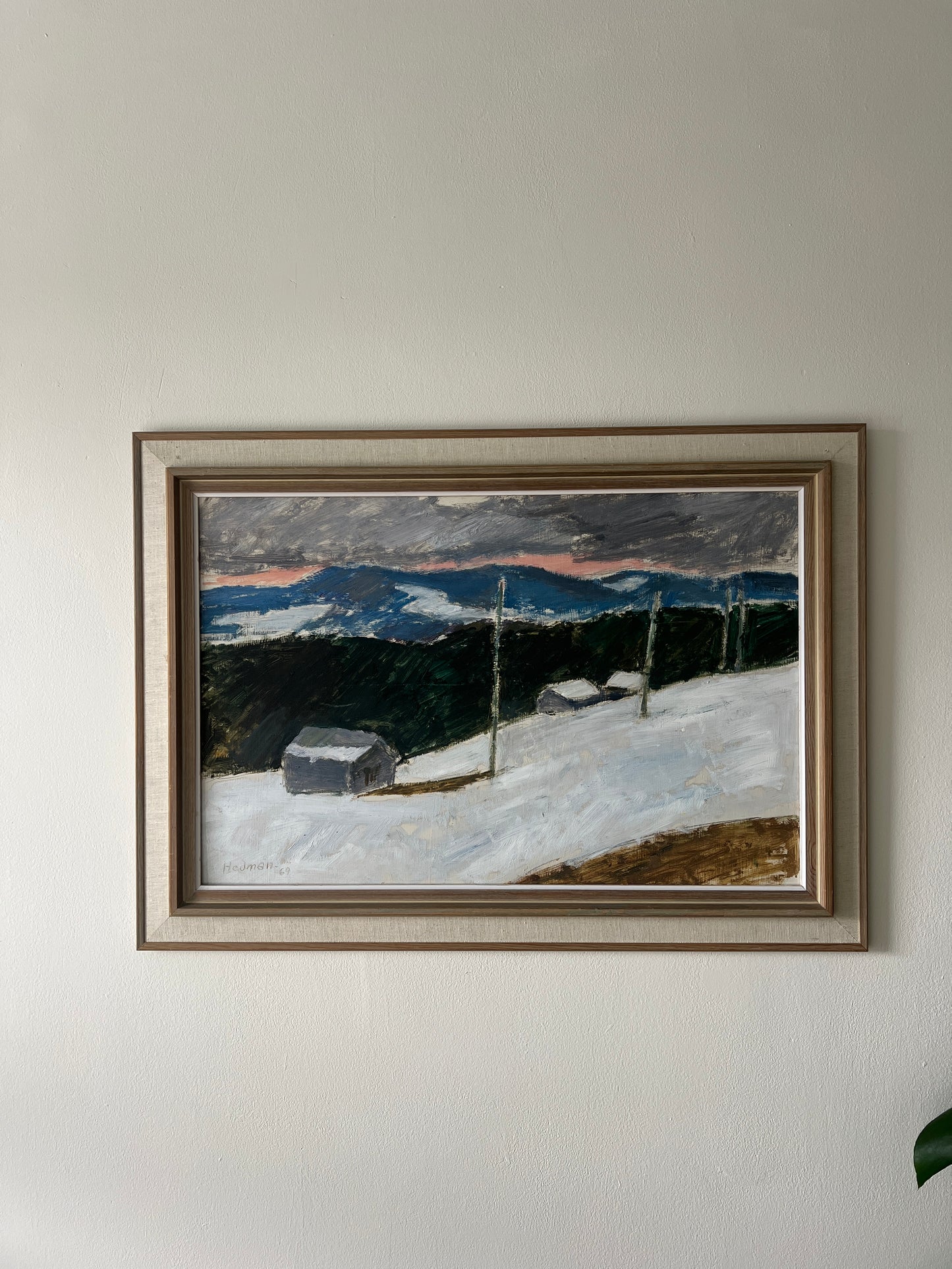 SWEDISH LANDSCAPE OIL – 1969