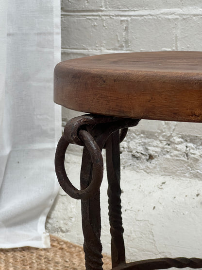 IRON CHUNKY STOOL