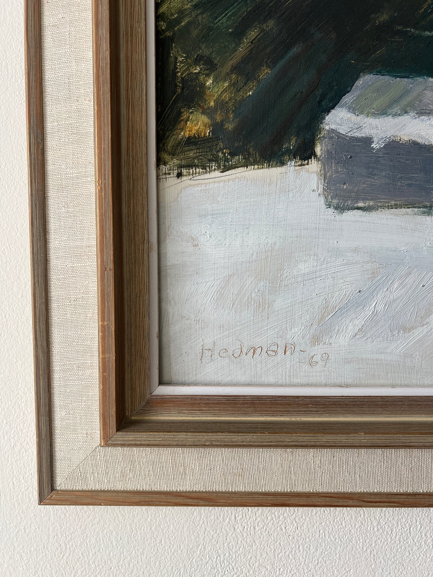 SWEDISH LANDSCAPE OIL – 1969