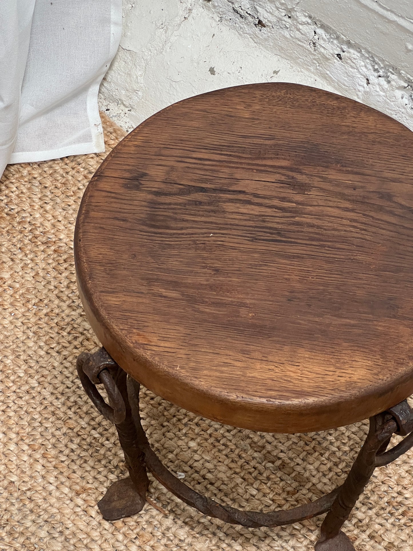 IRON CHUNKY STOOL