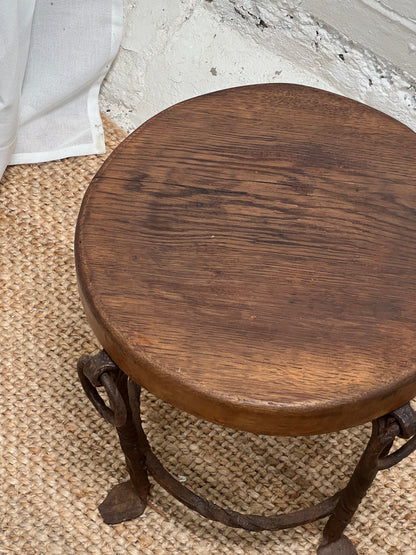 IRON CHUNKY STOOL