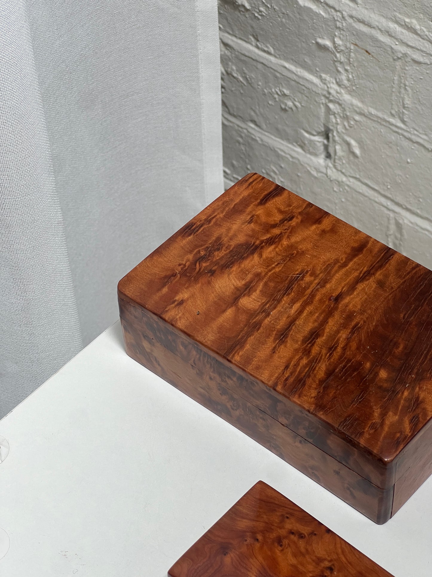 JEWELLERY BURL BOXES