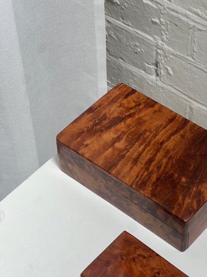 JEWELLERY BURL BOXES