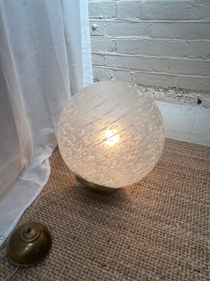MURANO SPECKLED GLOBE CEILING LIGHT