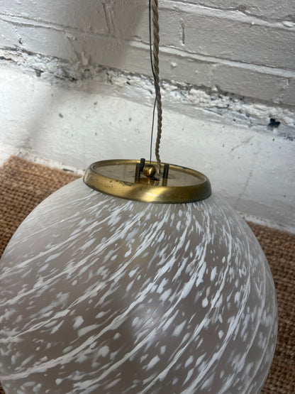 MURANO SPECKLED GLOBE CEILING LIGHT