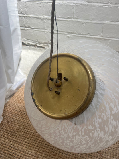 MURANO SPECKLED GLOBE CEILING LIGHT