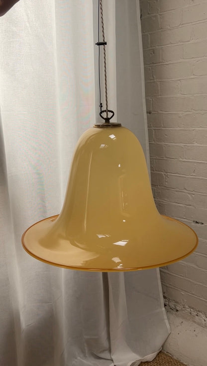 YELLOW MURANO CEILING PENDANT