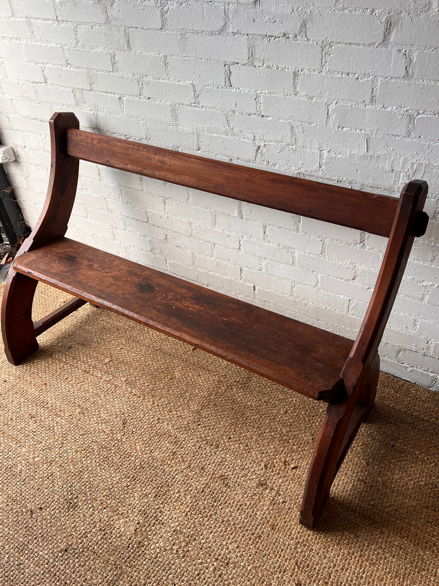 WOODEN CHAPEL 'Y' BENCH